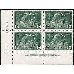 canada stamp 272 logging bc 50 1946 PB LL 003