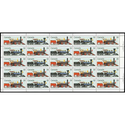 canada stamp 1037a canadian locomotives 1860 1905 2 1984 M PANE