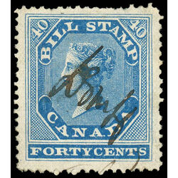 canada revenue stamp fb13 first bill issue 40 1864