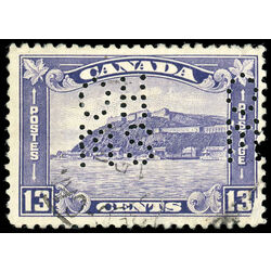 canada stamp o official oa201 quebec citadel 13 1932