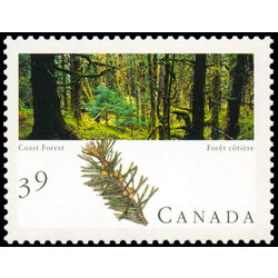 canada stamp 1285 coast forest 39 1990