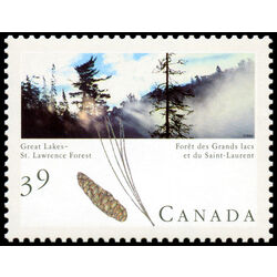 canada stamp 1284ai great lakes st lawrence forest 39 1990