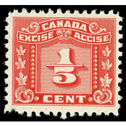 canada revenue stamp fx54 three leaf excise tax 1 5 1934