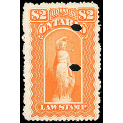 canada revenue stamp ol58 law stamps 2 1870