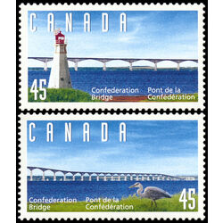canada stamp 1645 6 confederation bridge 1997