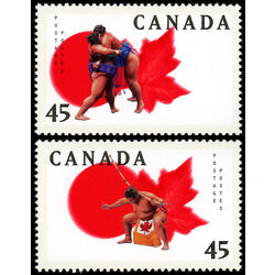 canada stamp 1723 4 sumo canada basho 1998