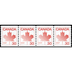 canada stamp 950 strip maple leaf 1982