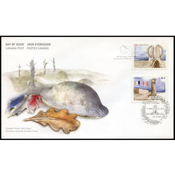 canada stamp 2981 battle of vimy ridge 100th anniversary 2017 FDC FR