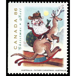 canada stamp 1501as father christmas from australia 86 1993