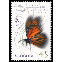 canada stamp 1563 monarch butterfly 45 1995