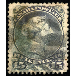 canada stamp 30c queen victoria 15 1868 U VF 008