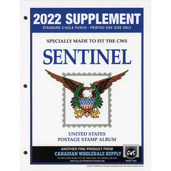 annual supplement for the sentinel usa stamp album