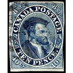 canada stamp 7 jacques cartier 10d 1855 U F VF 041