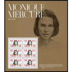 canada stamp 3369 pane monique mercure 1930 2020 2022