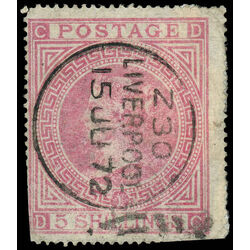 great britain stamp 57a queen victoria 5 sh 1867