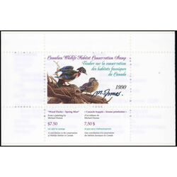 canadian wildlife habitat conservation stamp fwh6d wood ducks 7 50 1990