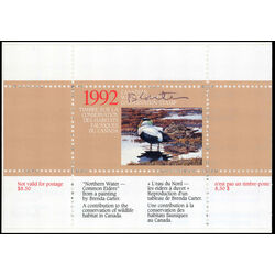 canadian wildlife habitat conservation stamp fwh8d eider duck 8 50 1992