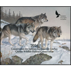 quebec wildlife habitat conservation stamp qw29 grey wolf 12 2016