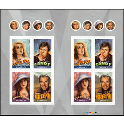 canada stamp bk booklets bk327 canadians in hollywood 2006