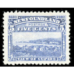 newfoundland stamp 91a view of cupids 5 1910 M VF 002