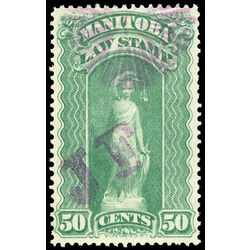 canada revenue stamp ml97 law stamps jf overprint 50 1892