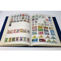 world stamp collection in an ambassador album