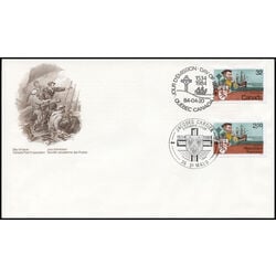 canada stamp 1011 cartier and ship 32 1984 FDC JOINT