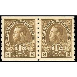 canada stamp mr war tax mr7apa war tax coil pair 1916 M VFNG 006