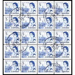 canada stamp 458bp queen elizabeth ii fishing village 1967 U VF
