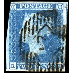 great britain stamp 4 queen victoria two penny blue 2p 1841 U F 013