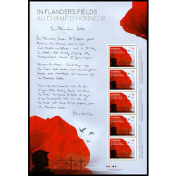 canada stamp 2835 pane in flanders fields 4 25 2015
