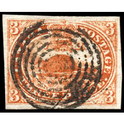 canada stamp 4 beaver 3d 1852 U VF 094