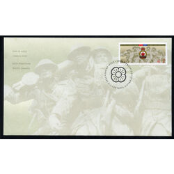 canada stamp 1926 legion badge over a portion of the national war memorial 47 2001 FDC