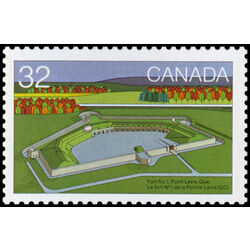 canada stamp 990 fort no 1 point levis quebec 32 1983