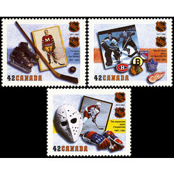 canada stamp 1443 5 national hockey league 1992