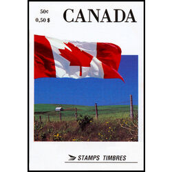 canada stamp bk booklets bk111 canada flag 1990