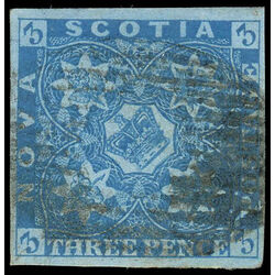 nova scotia stamp 2b pence issue 3d 1857 U VF 003