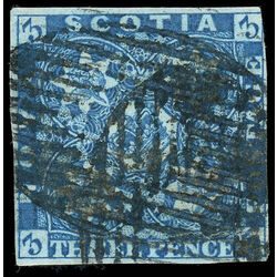 nova scotia stamp 2i pence issue 3d 1851 U VF 004