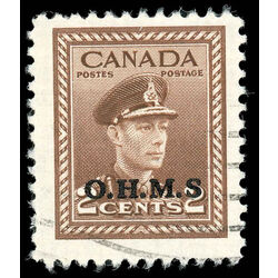 canada stamp o official o2a king george vi 2 1949 U F VF 002