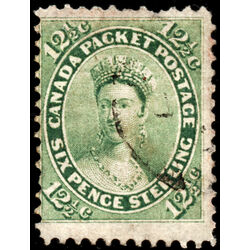 canada stamp 18 queen victoria 12 1859 U VG F 039