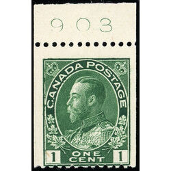canada stamp 131 king george v 1 1915 M VGNG START SINGLE
