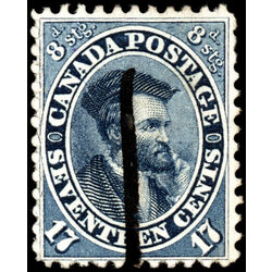 canada stamp 19 jacques cartier 17 1859 U VF 058