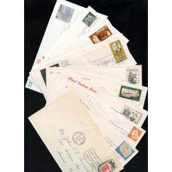 collection of 10 old canada first day covers all different year 1962 1972