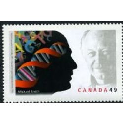 canada stamp 2062 dr michael smith 1993 laureate and dna double helix 49 2004