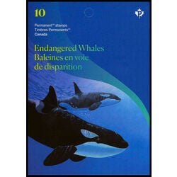 canada stamp bk booklets bk789 endangered whales 2022