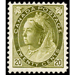 canada stamp 84 queen victoria 20 1900 M F VF 025