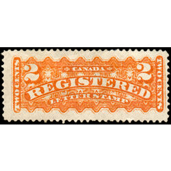 canada stamp f registration f1 registered stamp 2 1875 M F VF 029