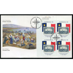 canada stamp 2119 grand pre stamp of 1930 and acadian flag 50 2005 FDC UL