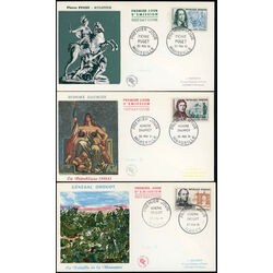 6 france first day covers