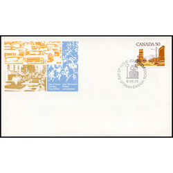 canada stamp 723 prairie street scene 50 1978 FDC